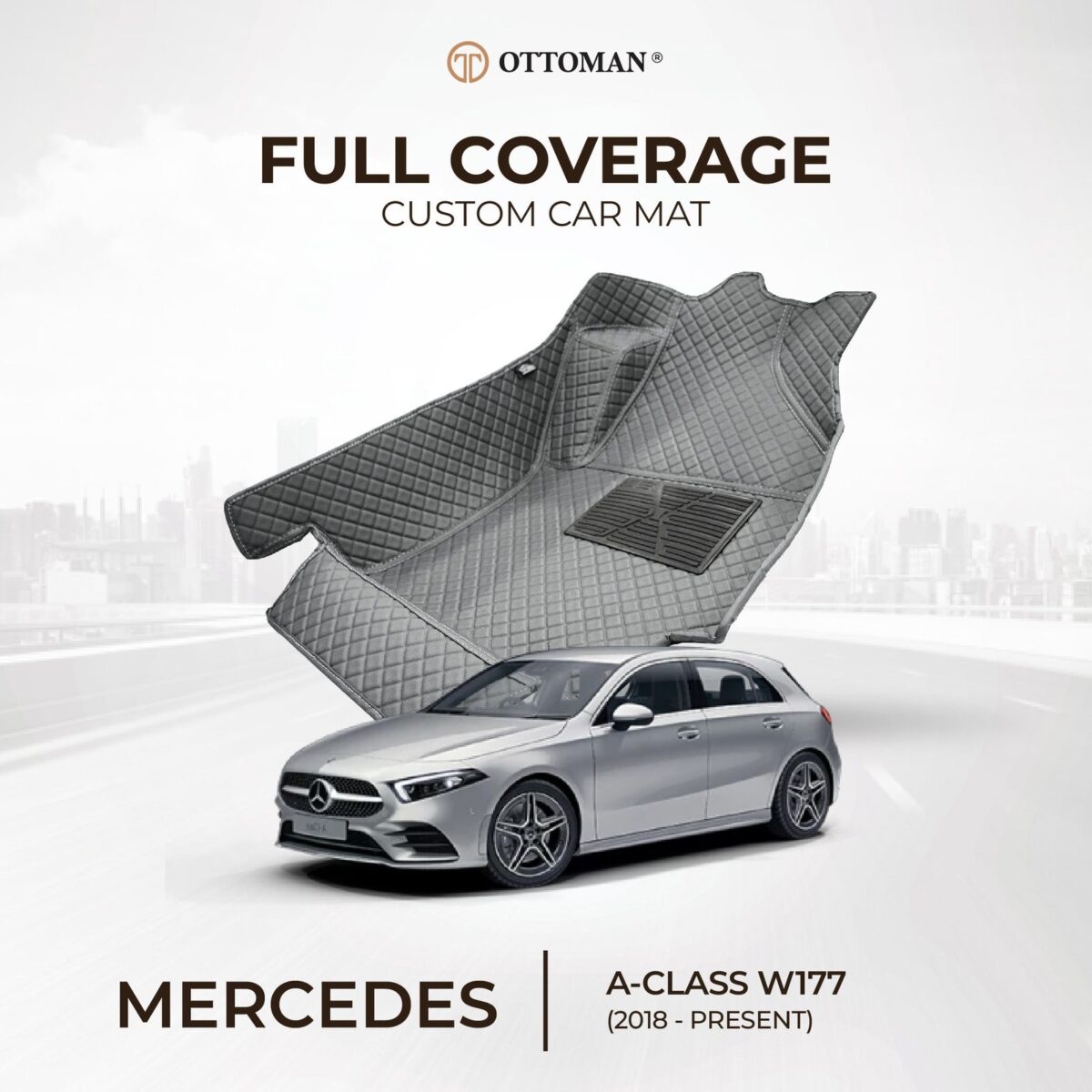 Mercedes Benz A-Class W177 (2018-Present) Ottoman Car Mat - Image 1
