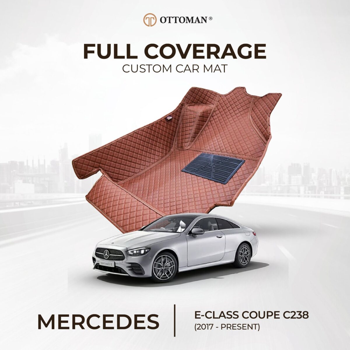 Mercedes Benz E-Class Coupe C238 (2017-Present) Ottoman Car Mat - Image 1