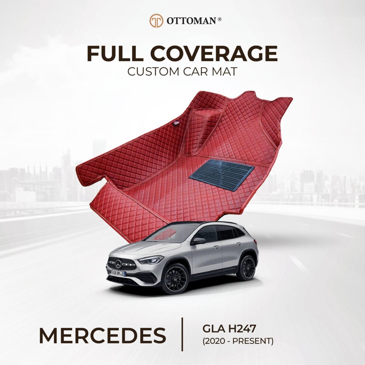 Mercedes Benz GLA H247 (2020-Present) Ottoman Car Mat - Image 1