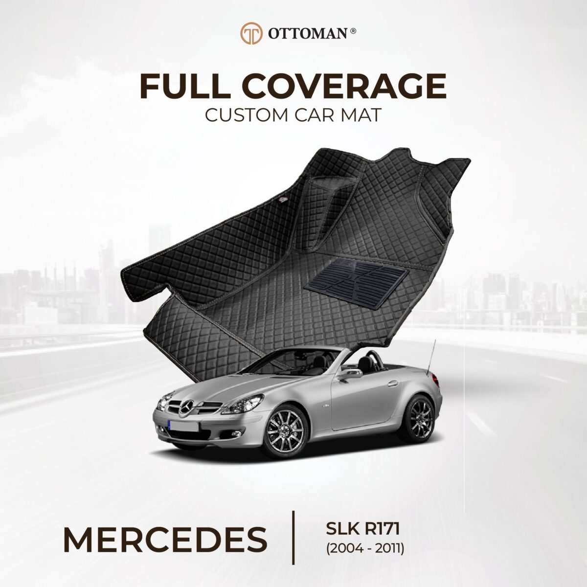 Mercedes Benz SLK R171 (2004-2011) Ottoman Car Mat - Image 1