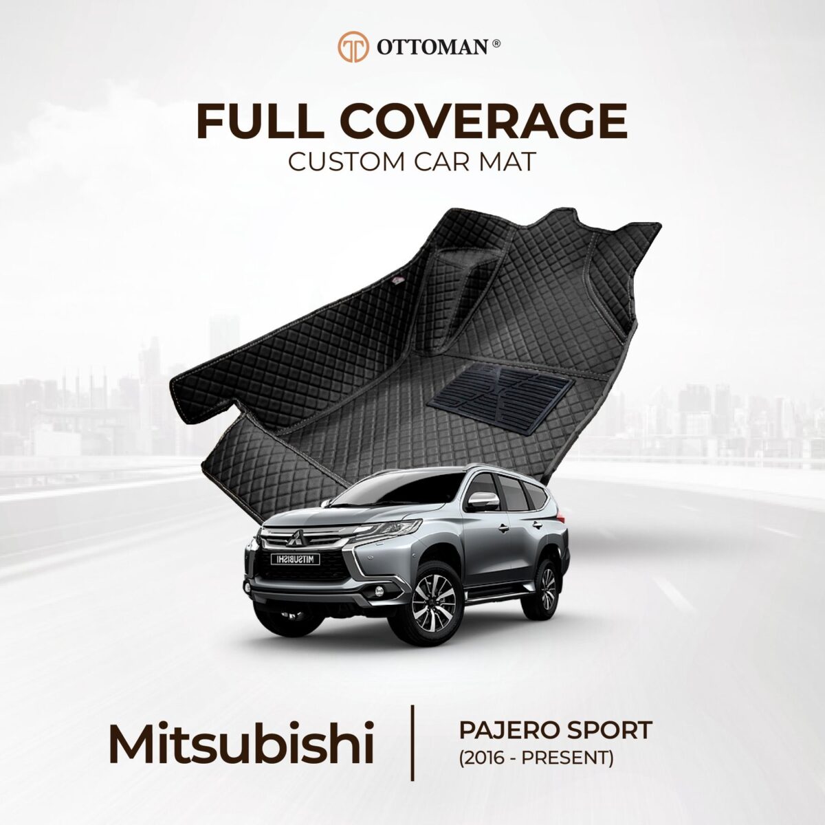 Mitsubishi Pajero Sport (2016-Present) Ottoman Car Mat - Image 1