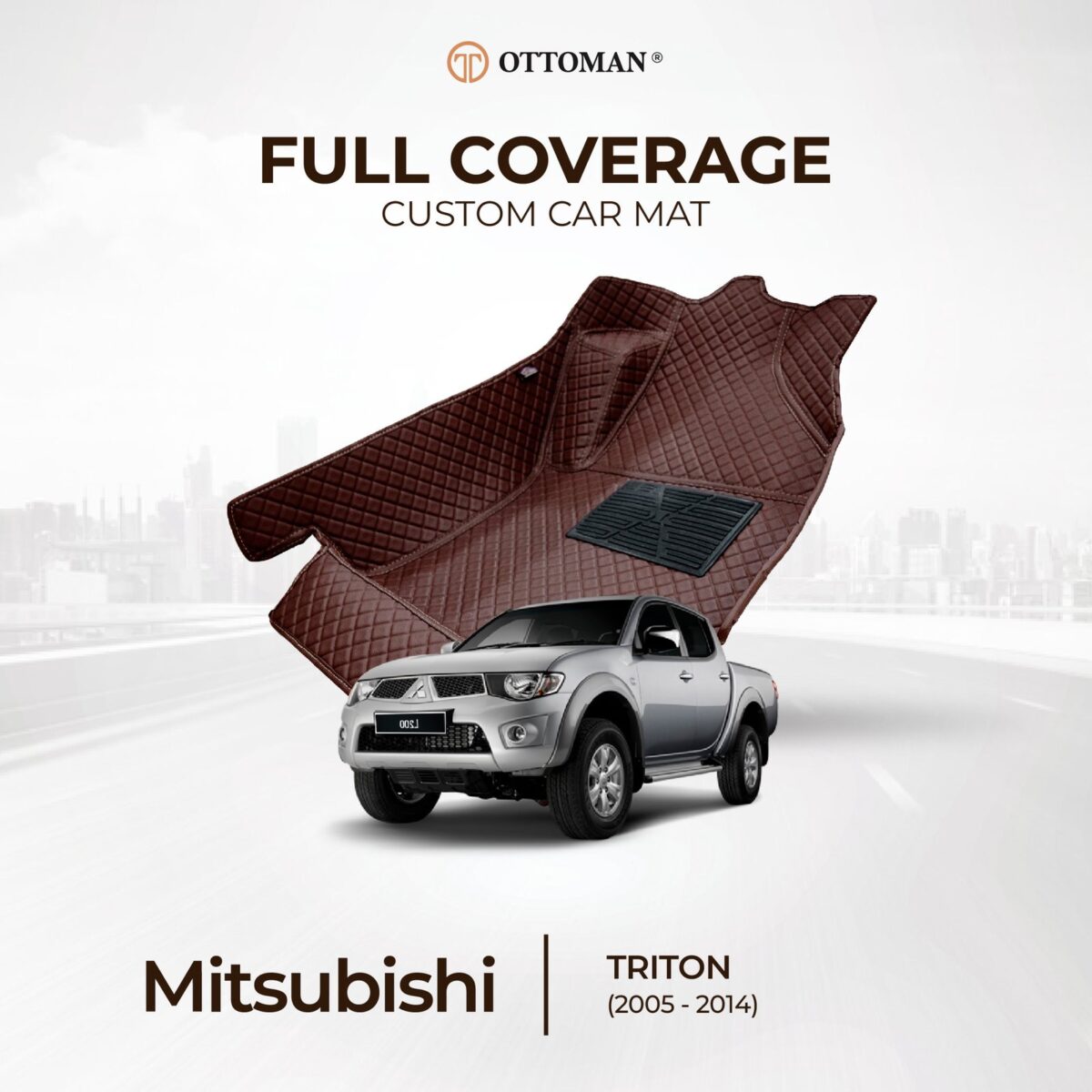 Mitsubishi Triton (2005-2014) Ottoman Car Mat - Image 1