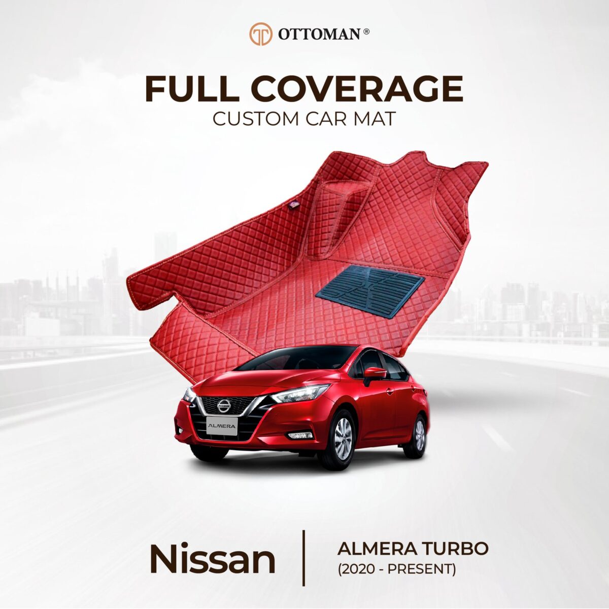Nissan Almera Turbo (2020-Present) Ottoman Car Mat - Image 1