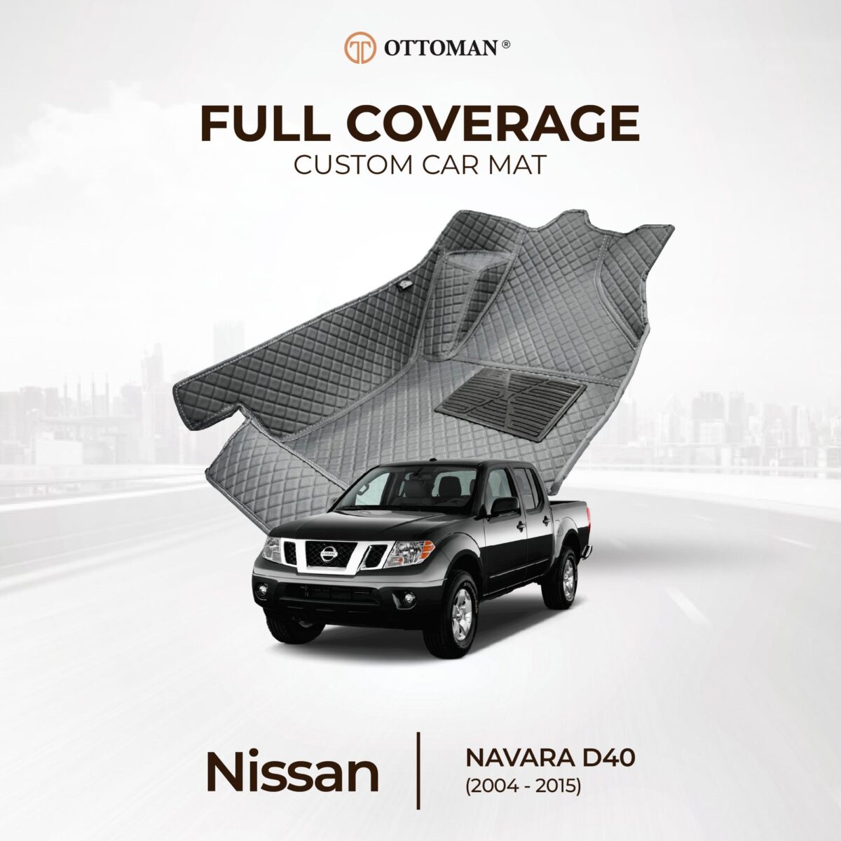 Nissan Navara D40 (2004-2015) Ottoman Car Mat - Image 1
