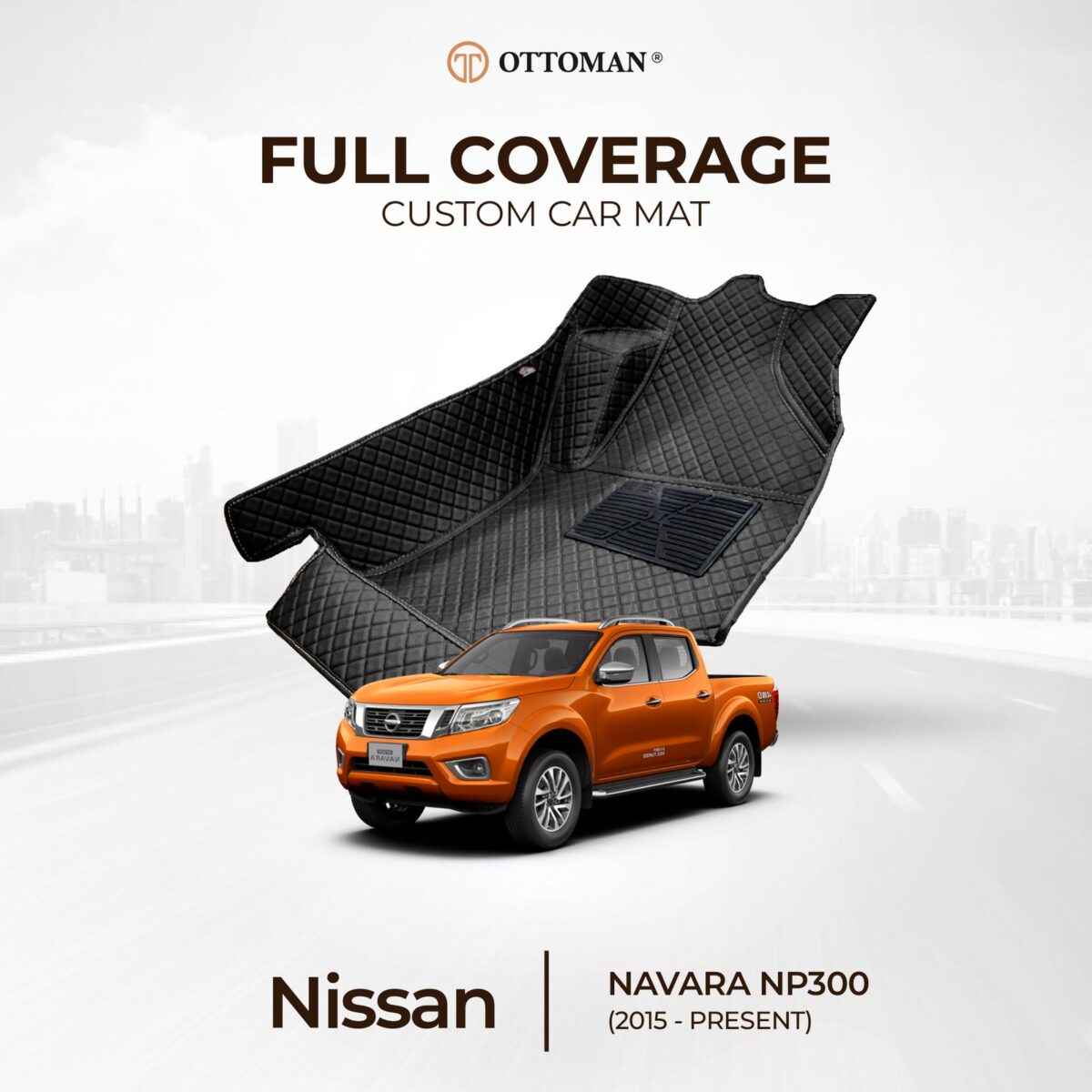 Nissan Navara NP300 (2015-Present) Ottoman Car Mat - Image 1