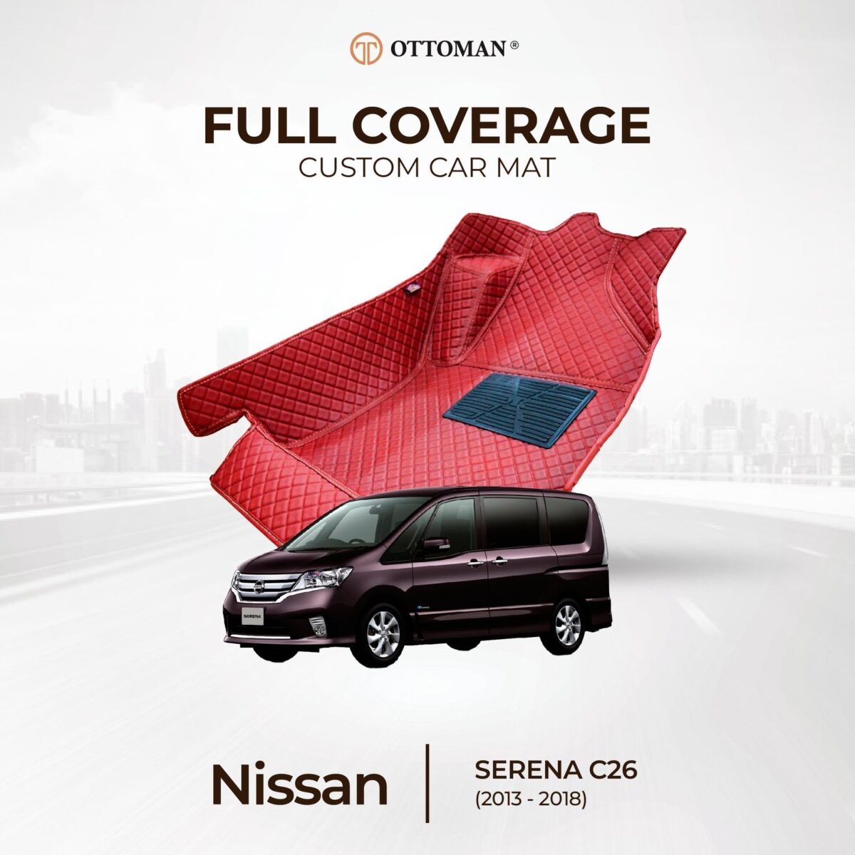 Nissan Serena C26 (2013-2018) Ottoman Car Mat - Image 1