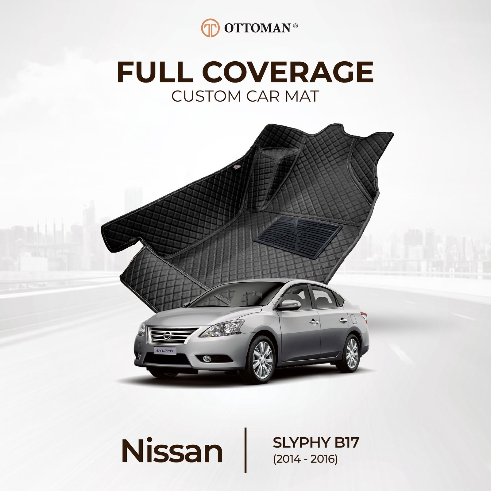 NISSAN-19.jpg Nissan Sylphy B17 (2014-2016) Ottoman Car Mat - Image 1