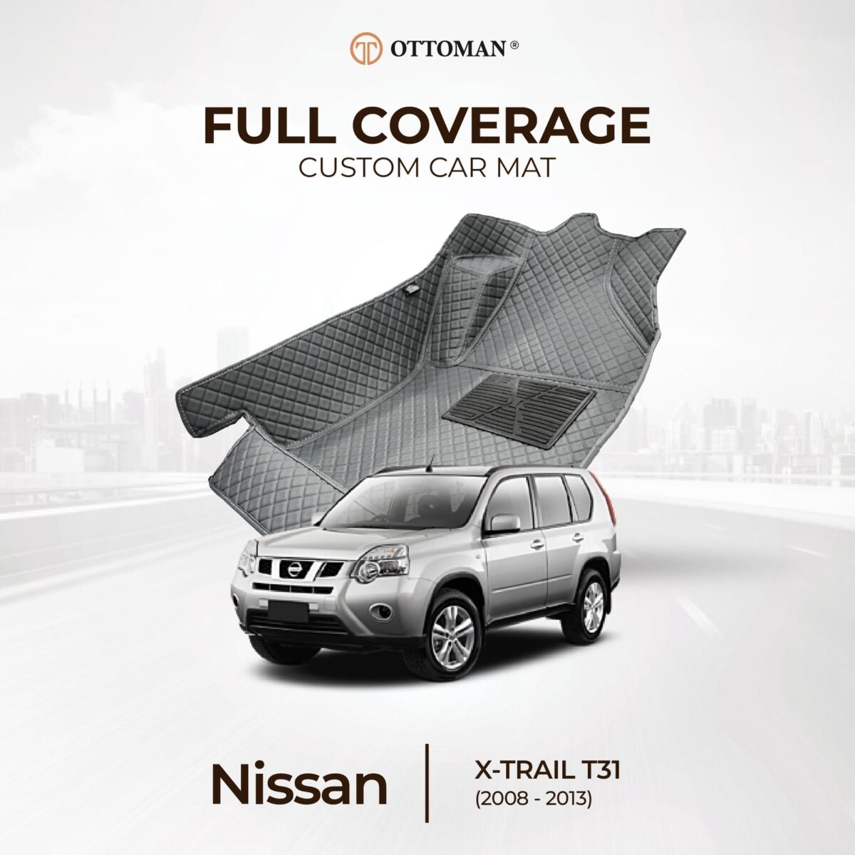 Nissan X-Trail T31 (2008-2013) Ottoman Car Mat - Image 1