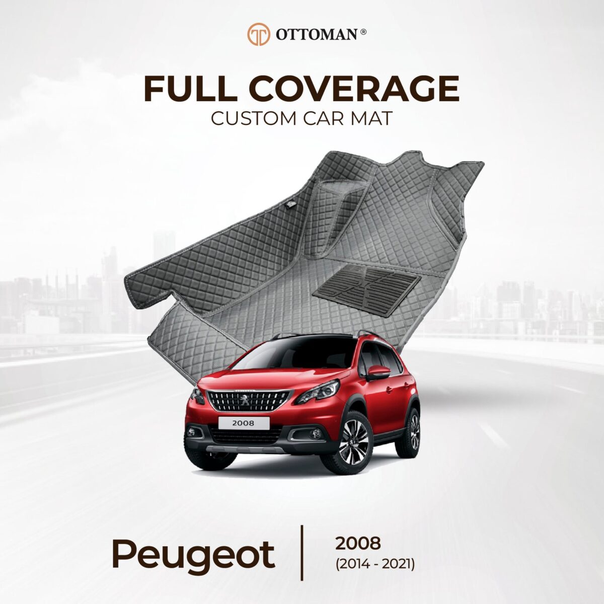Peugeot 2008 (2014-2021) Ottoman Car Mat - Image 1
