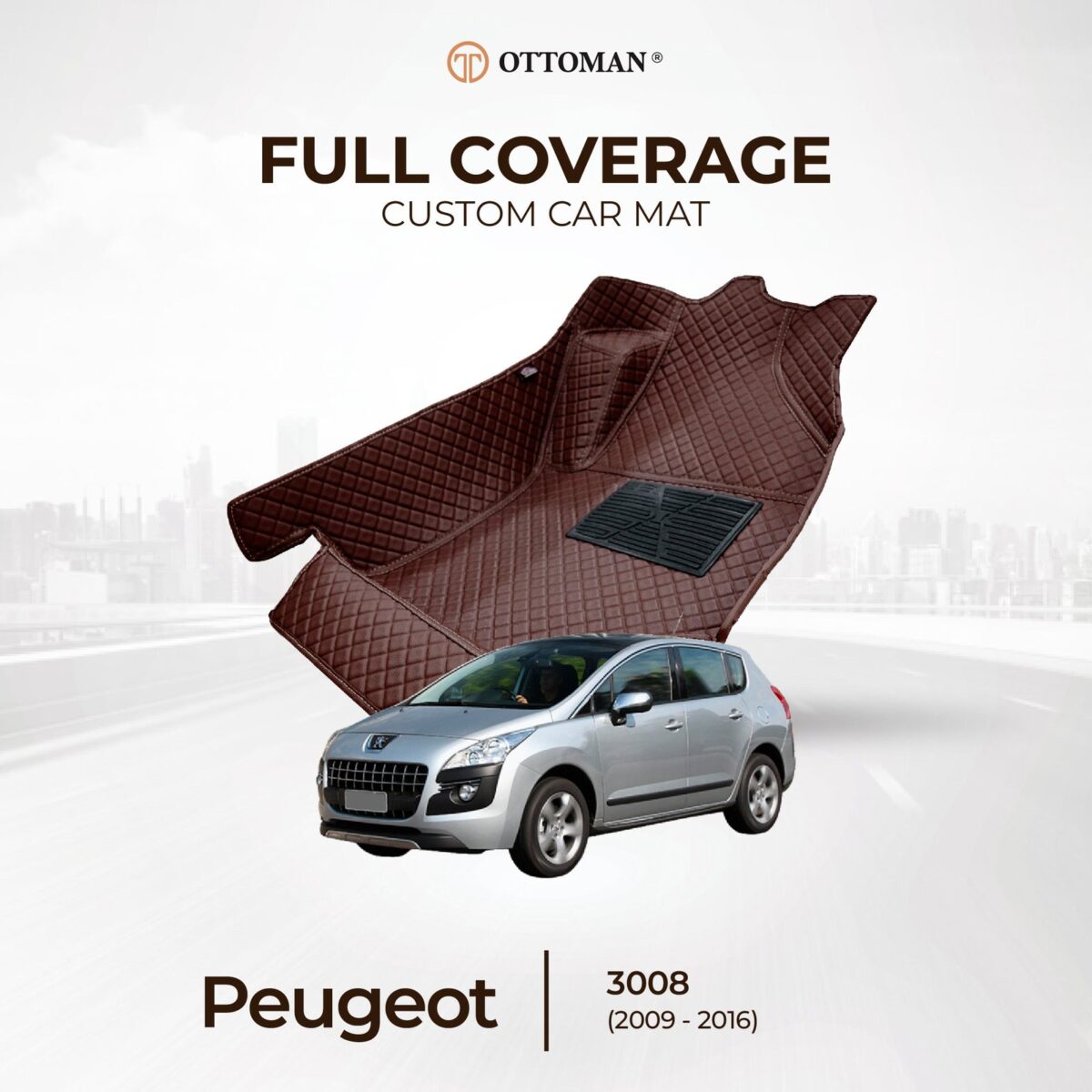 Peugeot 3008 (2009-2016) Ottoman Car Mat - Image 1