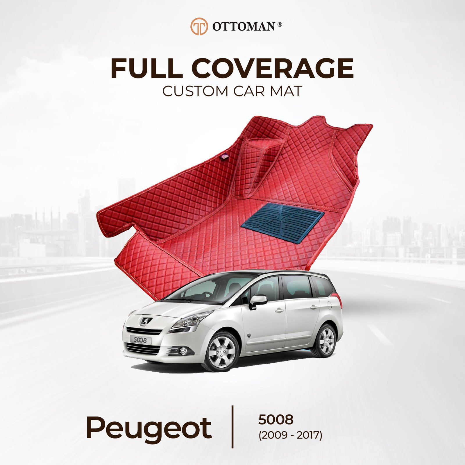 PEUGEOT-12.jpg Peugeot 5008 (2009-2017) Ottoman Car Mat - Image 1
