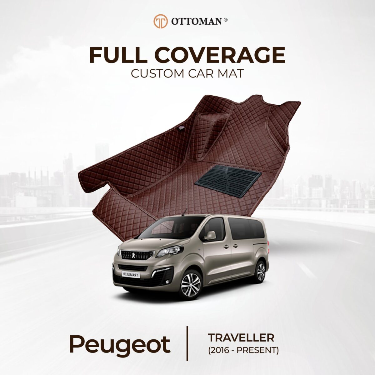 Peugeot Traveller (2016-Present) Ottoman Car Mat - Image 1