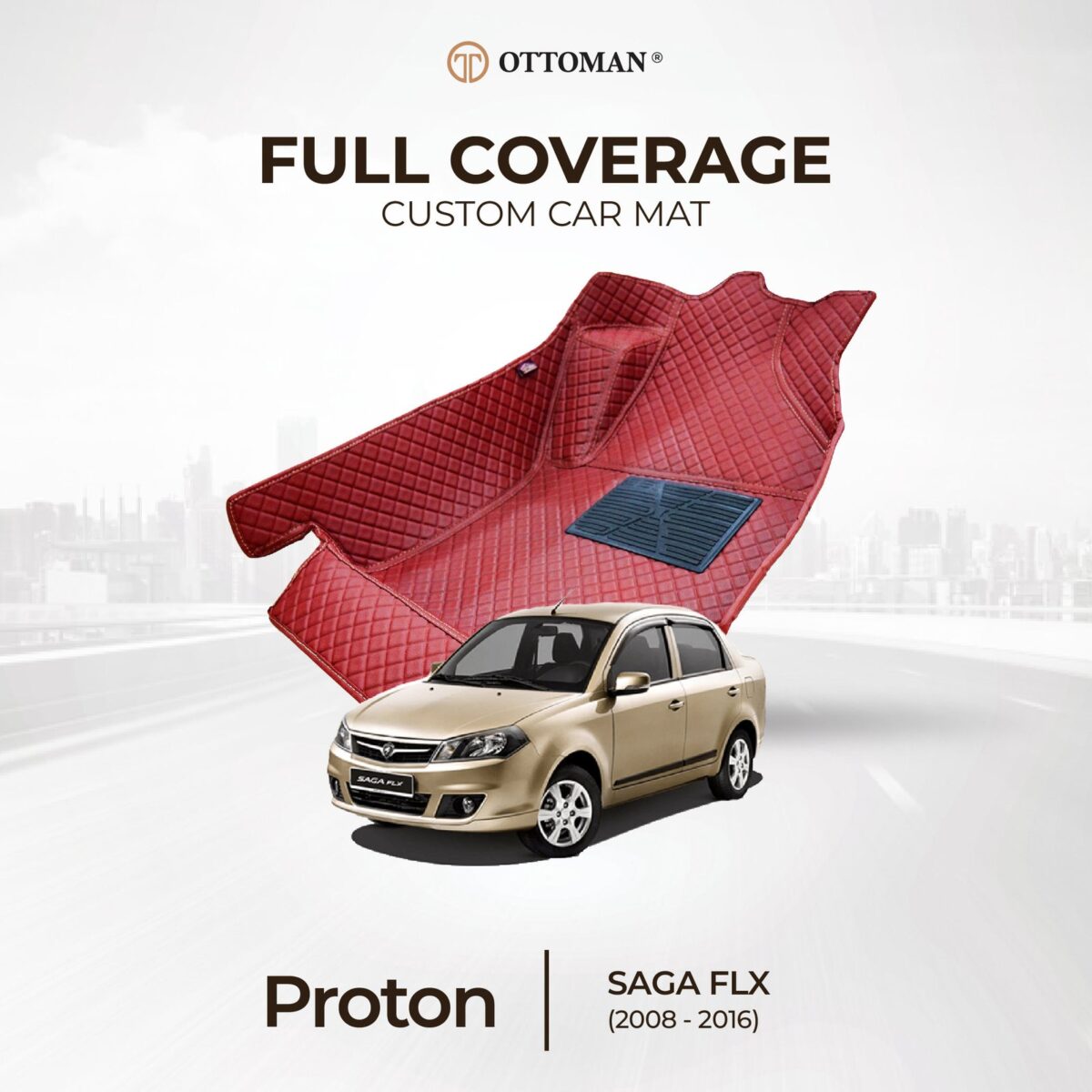 Proton Saga BLM/FLX (2008-2016) Ottoman Car Mat - Image 1