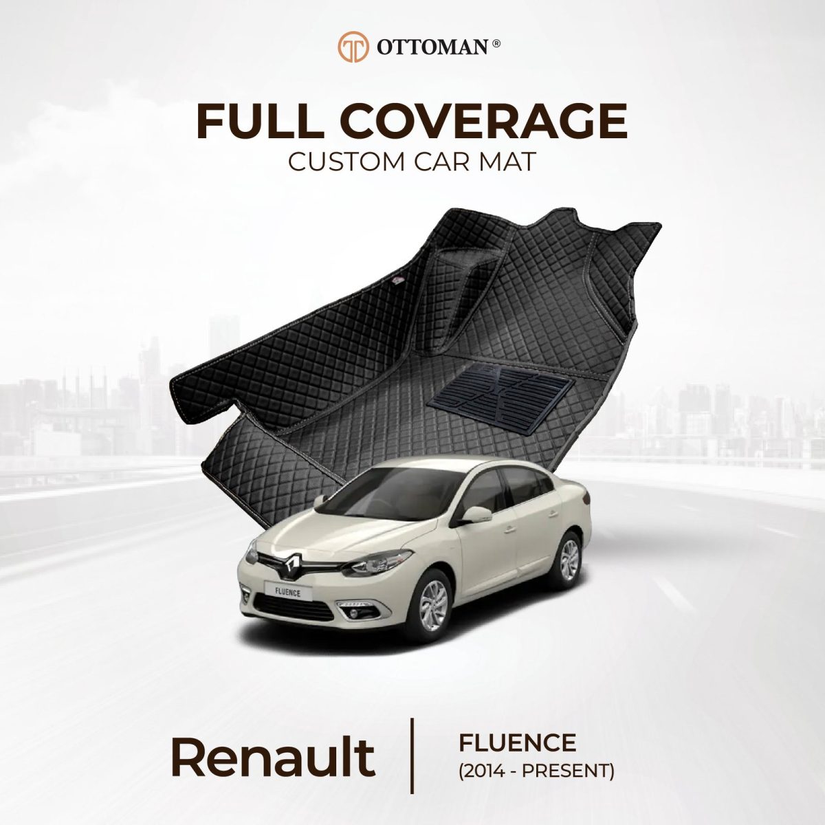Renault Fluence (2014-Present) Ottoman Car Mat - Image 1
