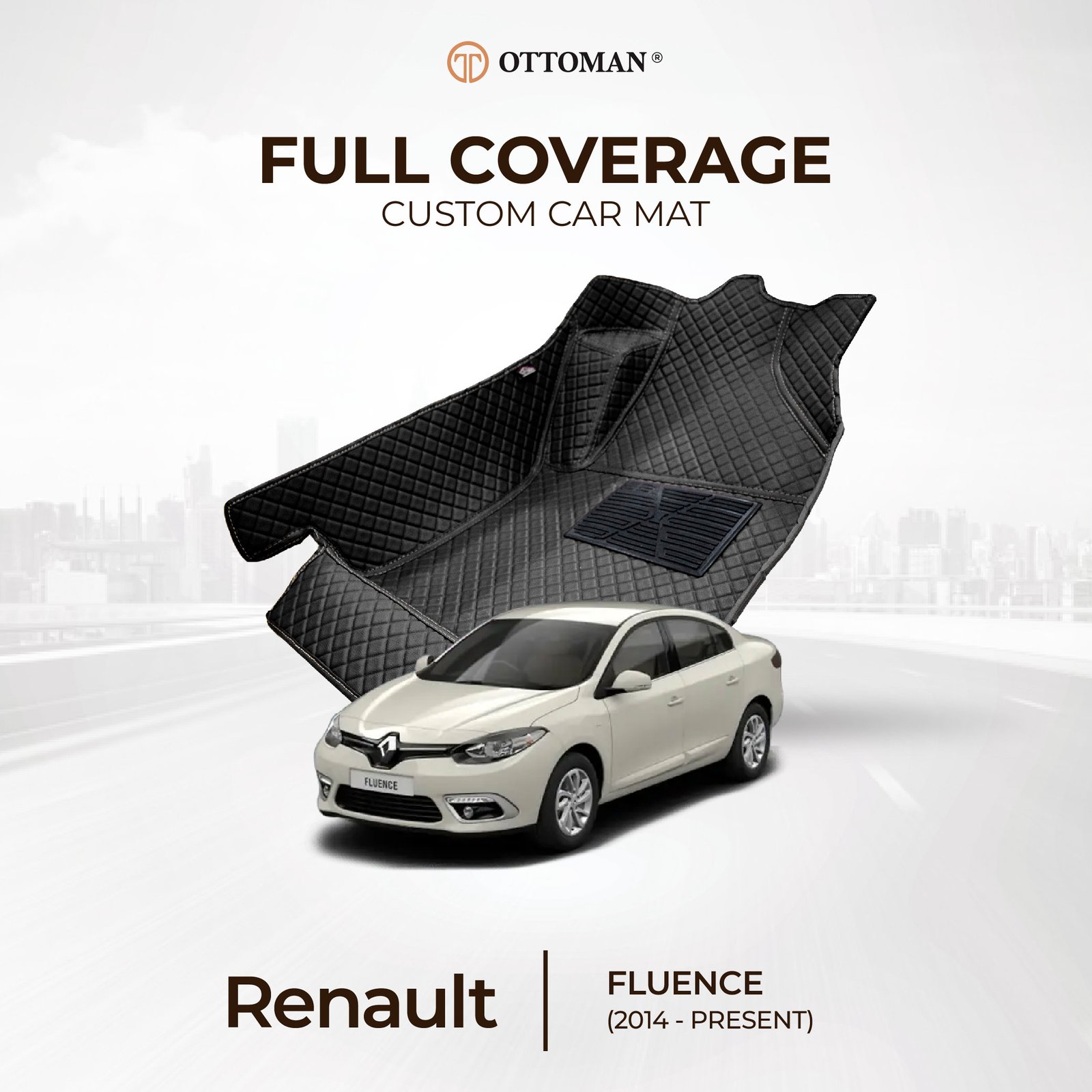 RENAULT-04.jpg Renault Fluence (2014-Present) Ottoman Car Mat - Image 1