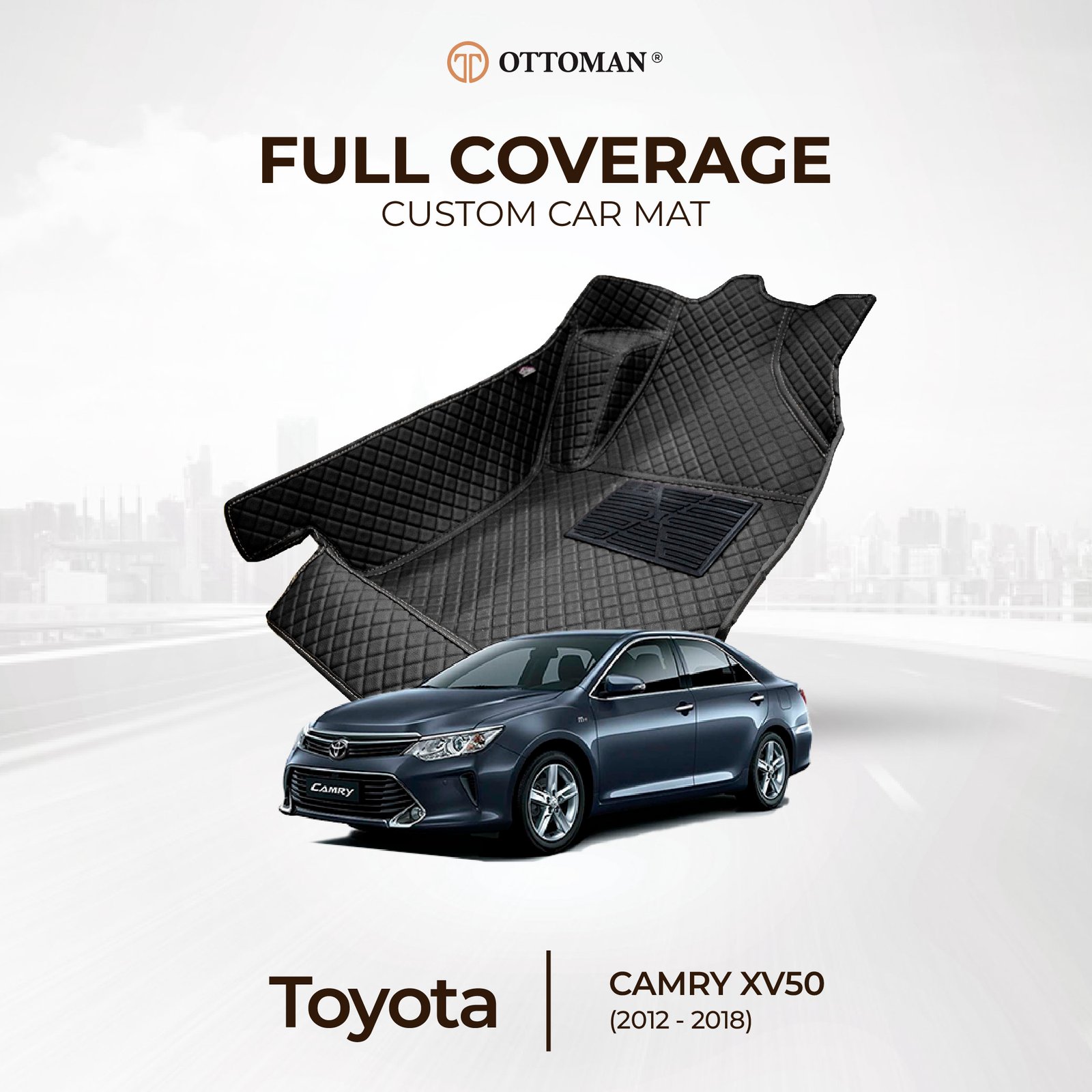 TOYOTA-09.jpg Toyota Camry XV50 (2012-2018) Ottoman Car Mat - Image 1