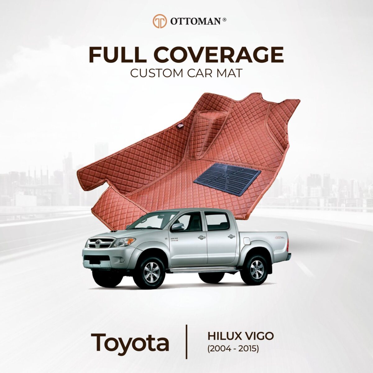 Toyota Hilux Vigo (2004-2015) Ottoman Car Mat - Image 1