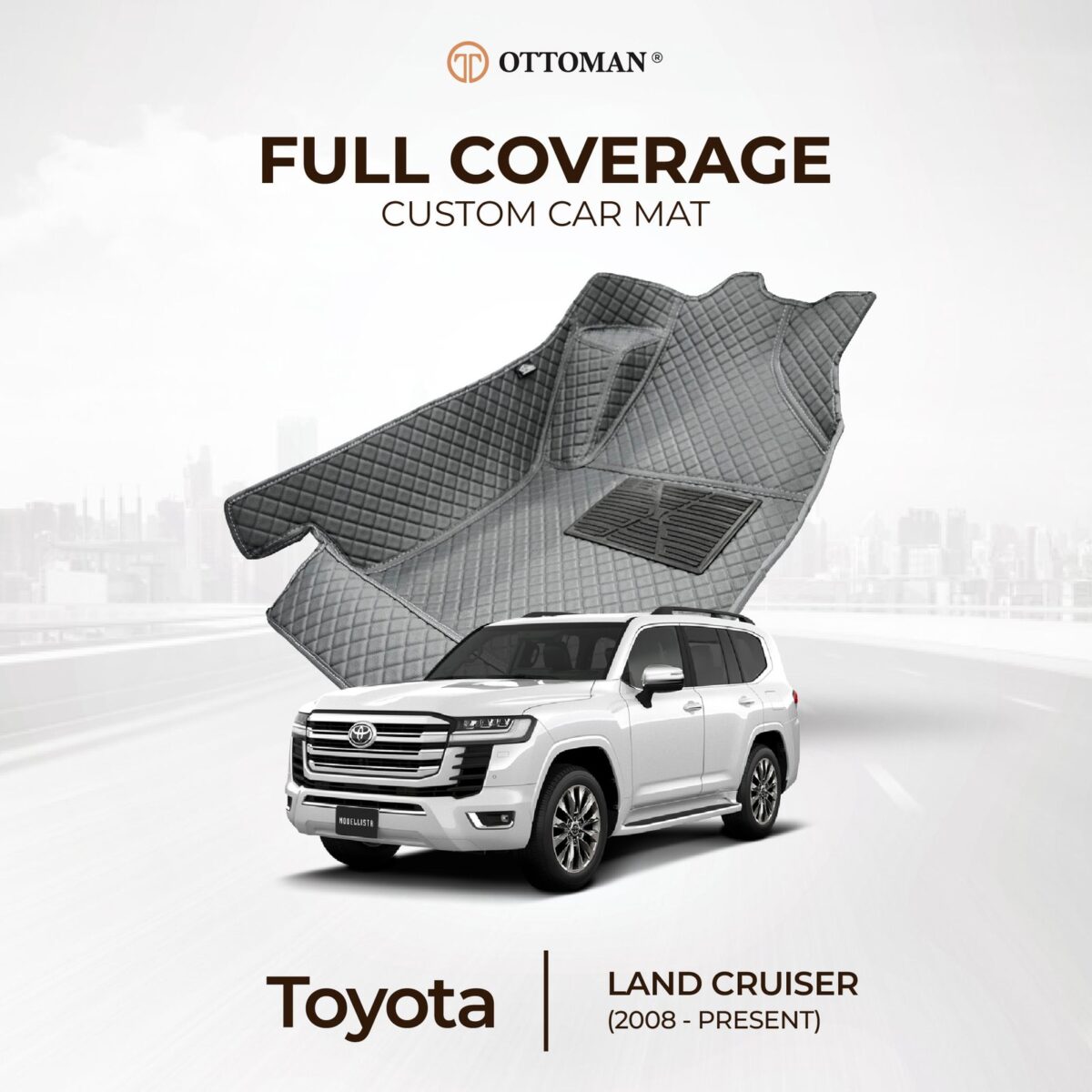 Toyota Land Cruiser (2008-Present) Ottoman Car Mat - Image 1