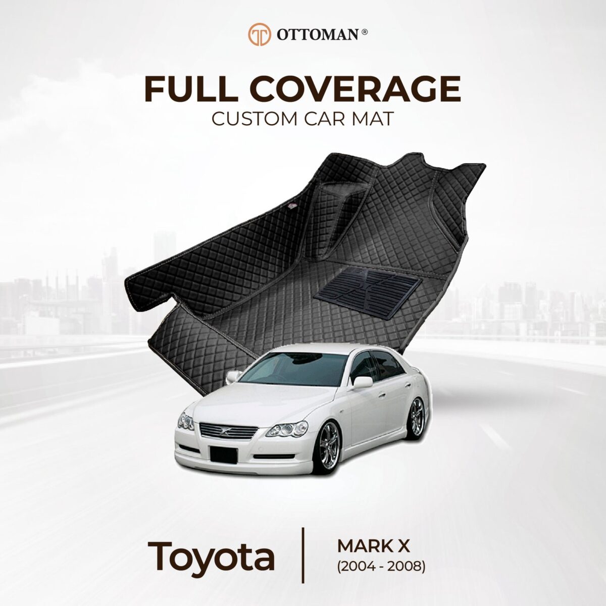 Toyota Mark-X (2004-2008) Ottoman Car Mat - Image 1