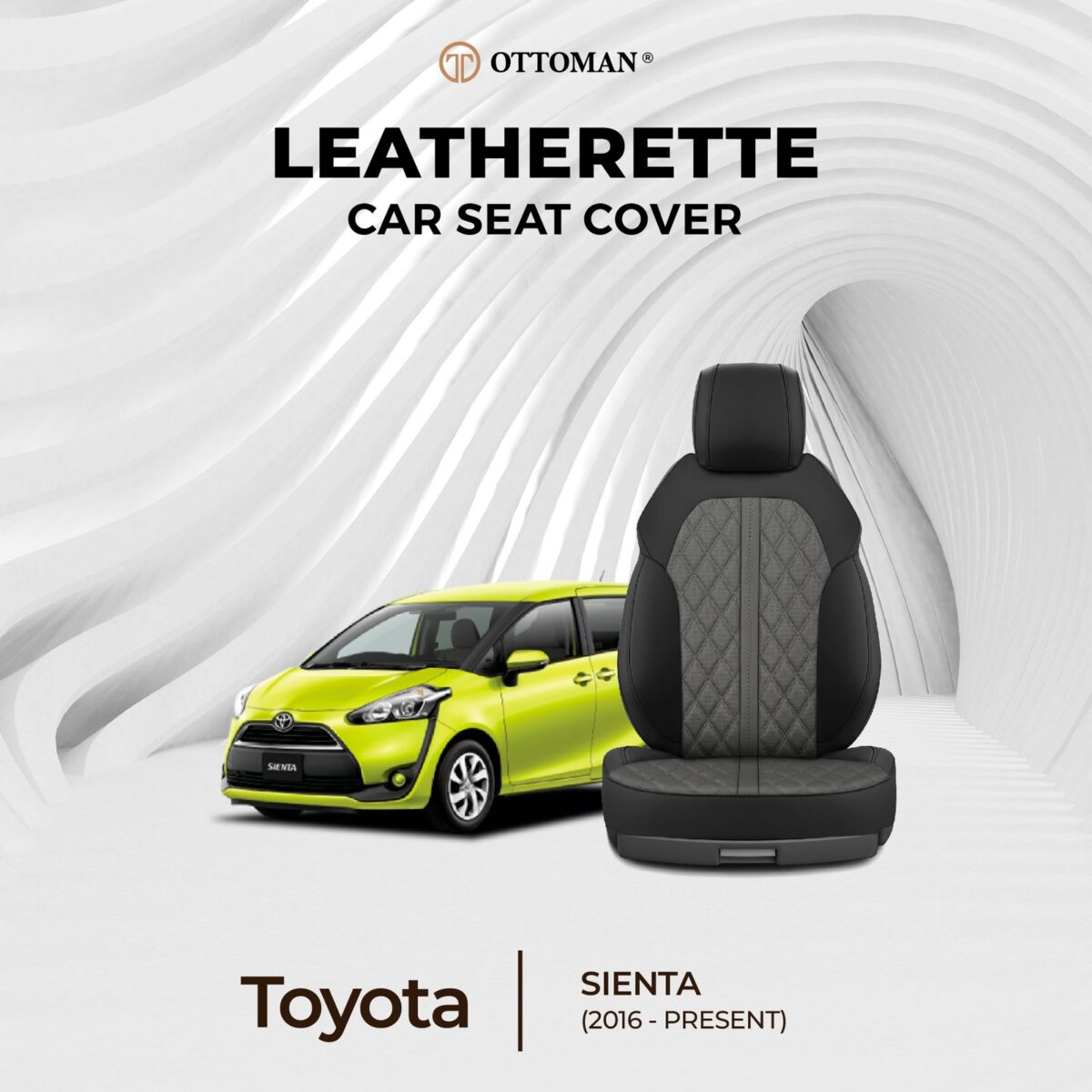 Toyota Sienta (2015-Present) Ottoman Seat Cover - Image 1