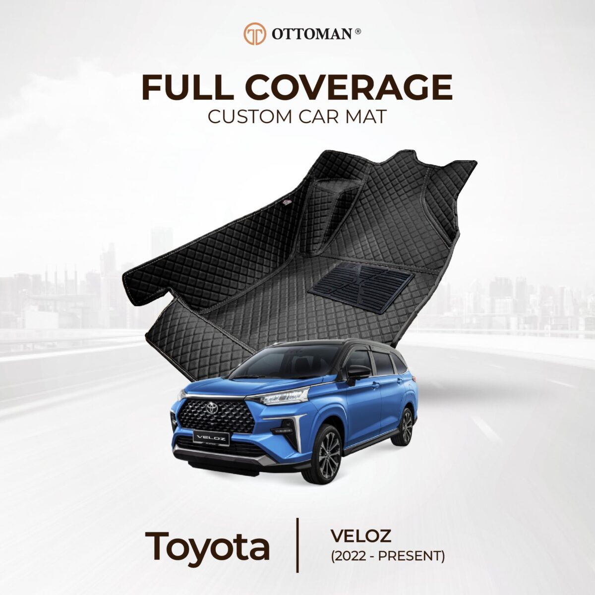 Toyota Veloz (2022-Present) Ottoman Car Mat - Image 1