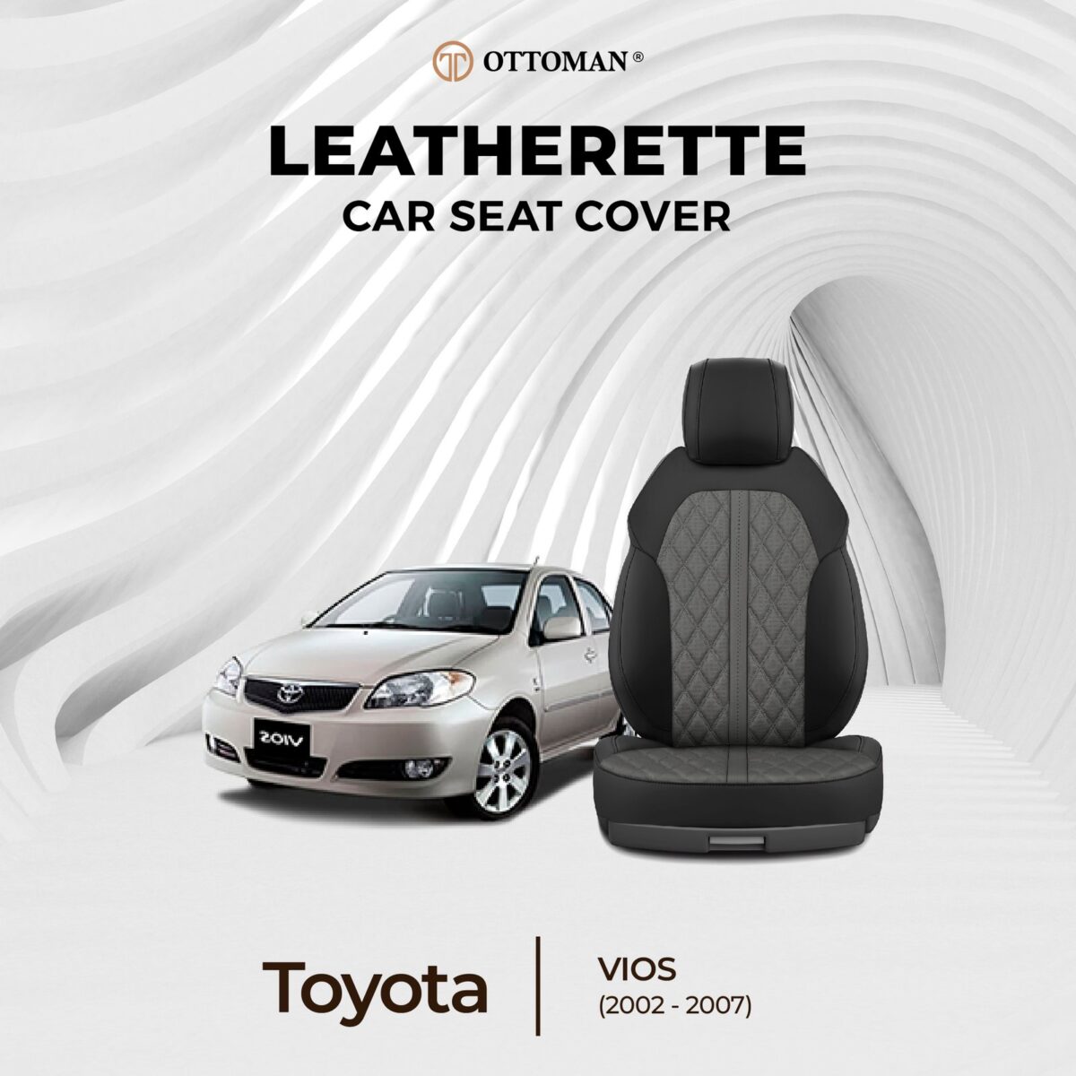 Toyota Vios (2002-2007) Ottoman Seat Cover - Image 1
