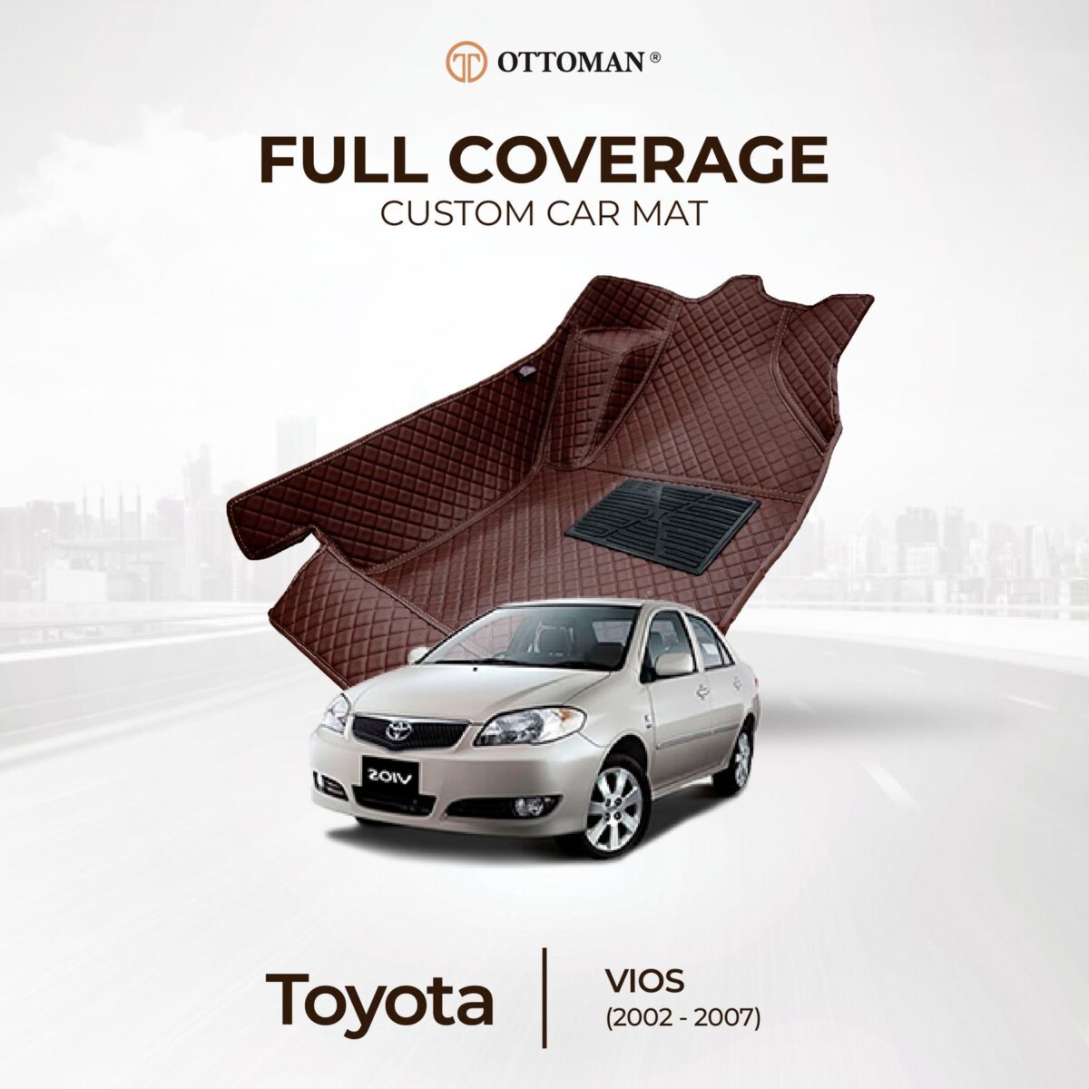 Toyota Vios (2002-2007) Ottoman Car Mat - Image 1