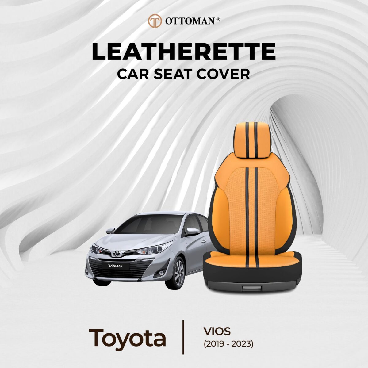 Toyota Vios (2019-2023) Ottoman Seat Cover - Image 1