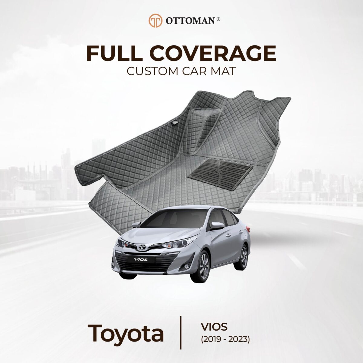 Toyota Vios (2019-2023) Ottoman Car Mat - Image 1