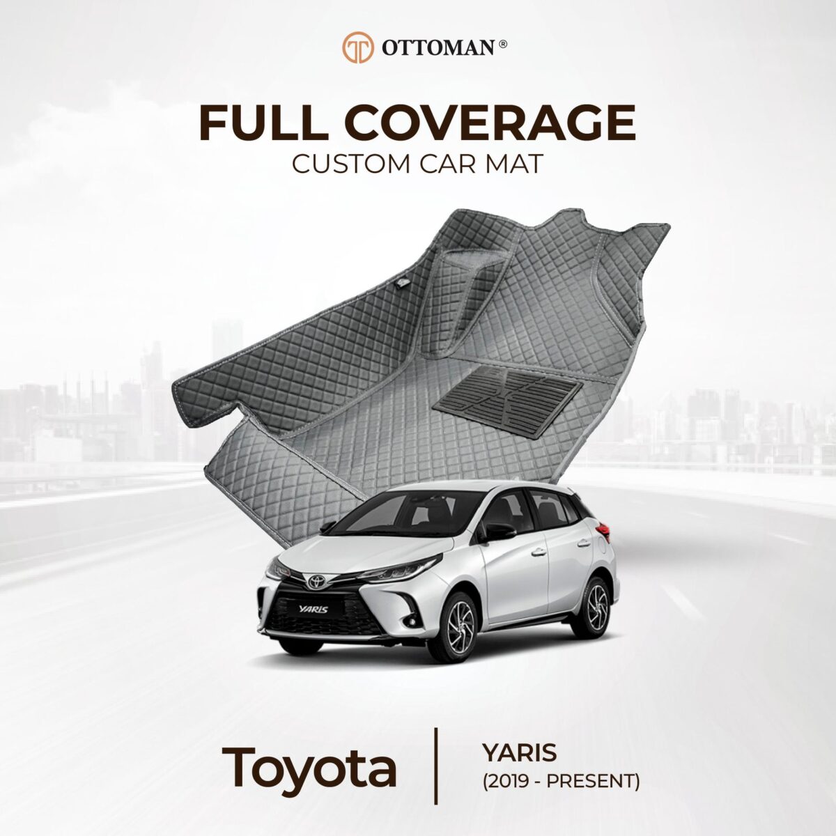 Toyota Yaris (2019-Present) Ottoman Car Mat - Image 1