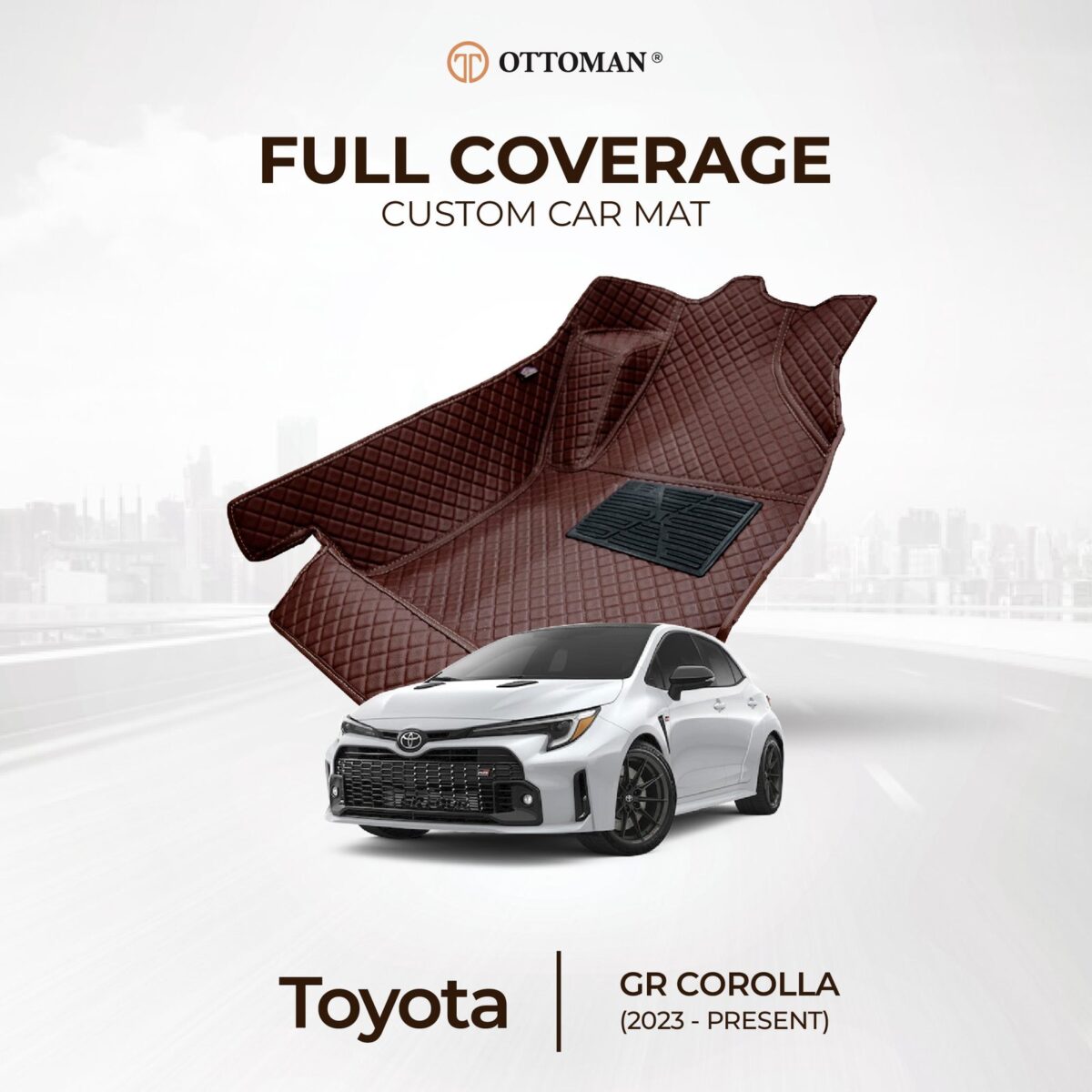 Toyota GR Corolla (2023-Present) Ottoman Car Mat - Image 1