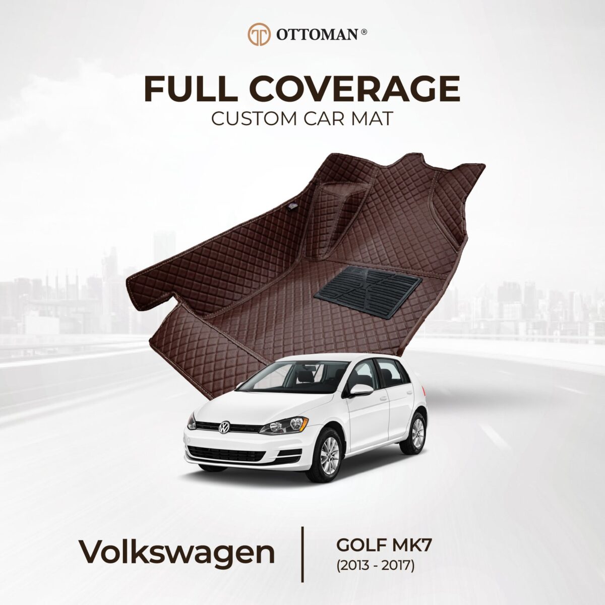 Volkswagen Golf MK7 (2013-2017) Ottoman Car Mat - Image 1