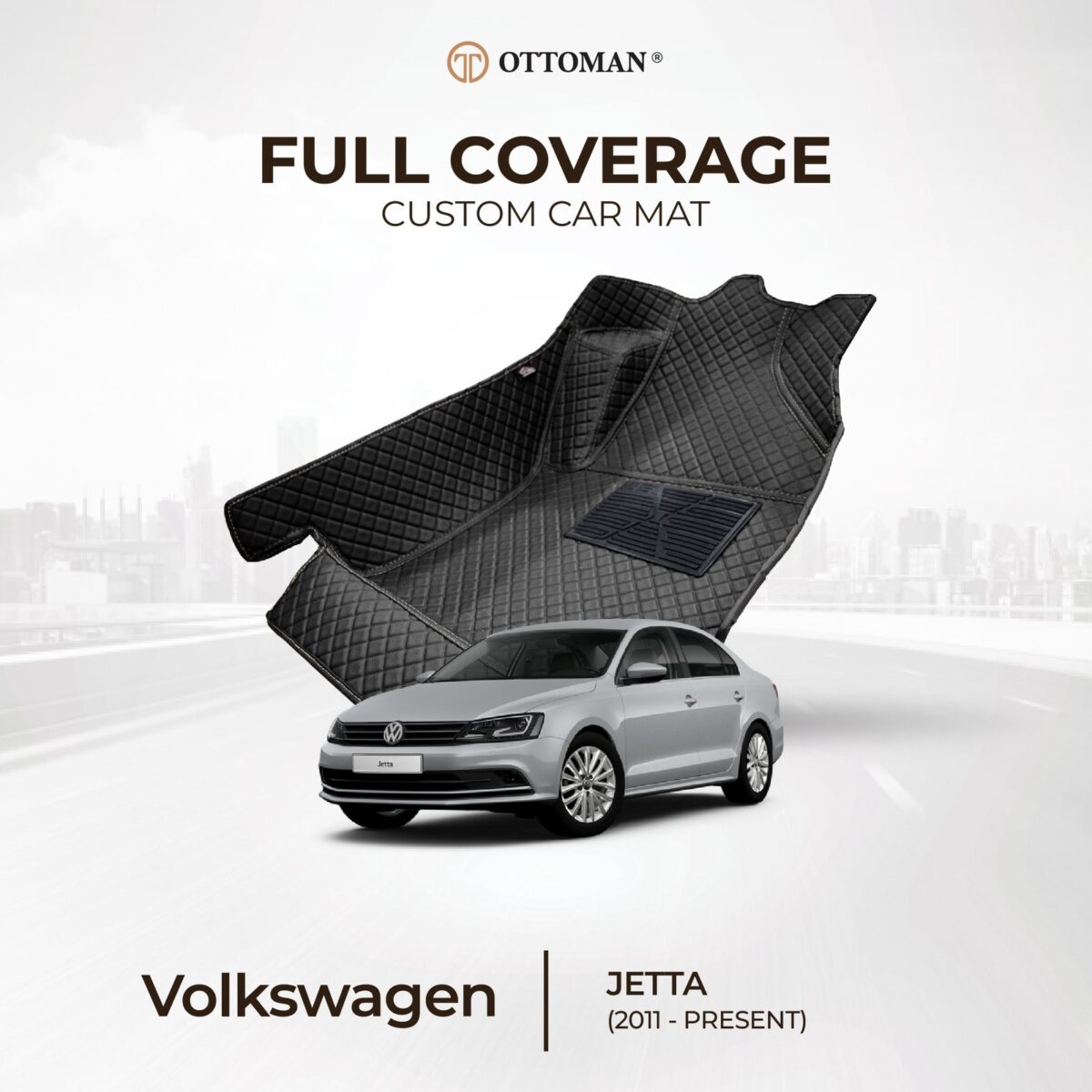 Volkswagen Jetta (2011-2019) Ottoman Car Mat - Image 1