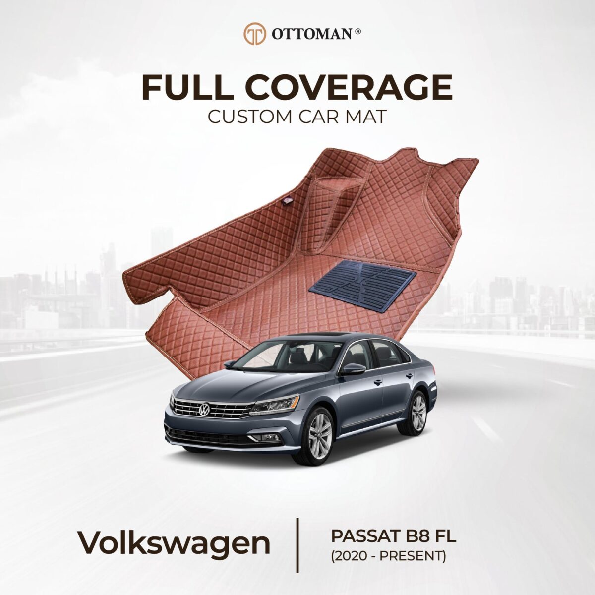 Volkswagen Passat B8 (2016-Present) Ottoman Car Mat - Image 1