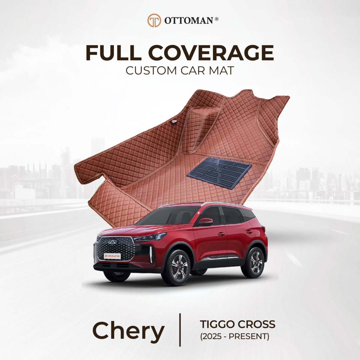 Chery Tiggo Cross (2025-Present) Ottoman Car Mat - Image 1