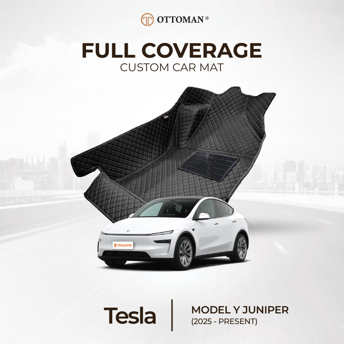 Tesla Model Y Juniper (2025-Present) Ottoman Car Mat - Image 1